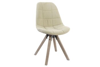 CHAISE POLYESTER COTON 47X55X85 BEIGE NATUREL MB139138 1