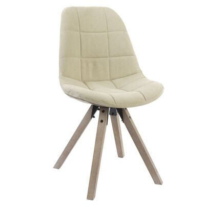 SILLA POLIESTER ALGODON 47X55X85 NATURAL BEIGE MB139138