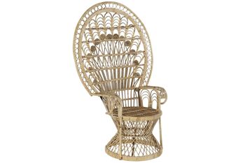 FAUTEUIL RATAN 96,5X58X144 EMMANUELE NATUREL MB170989 1