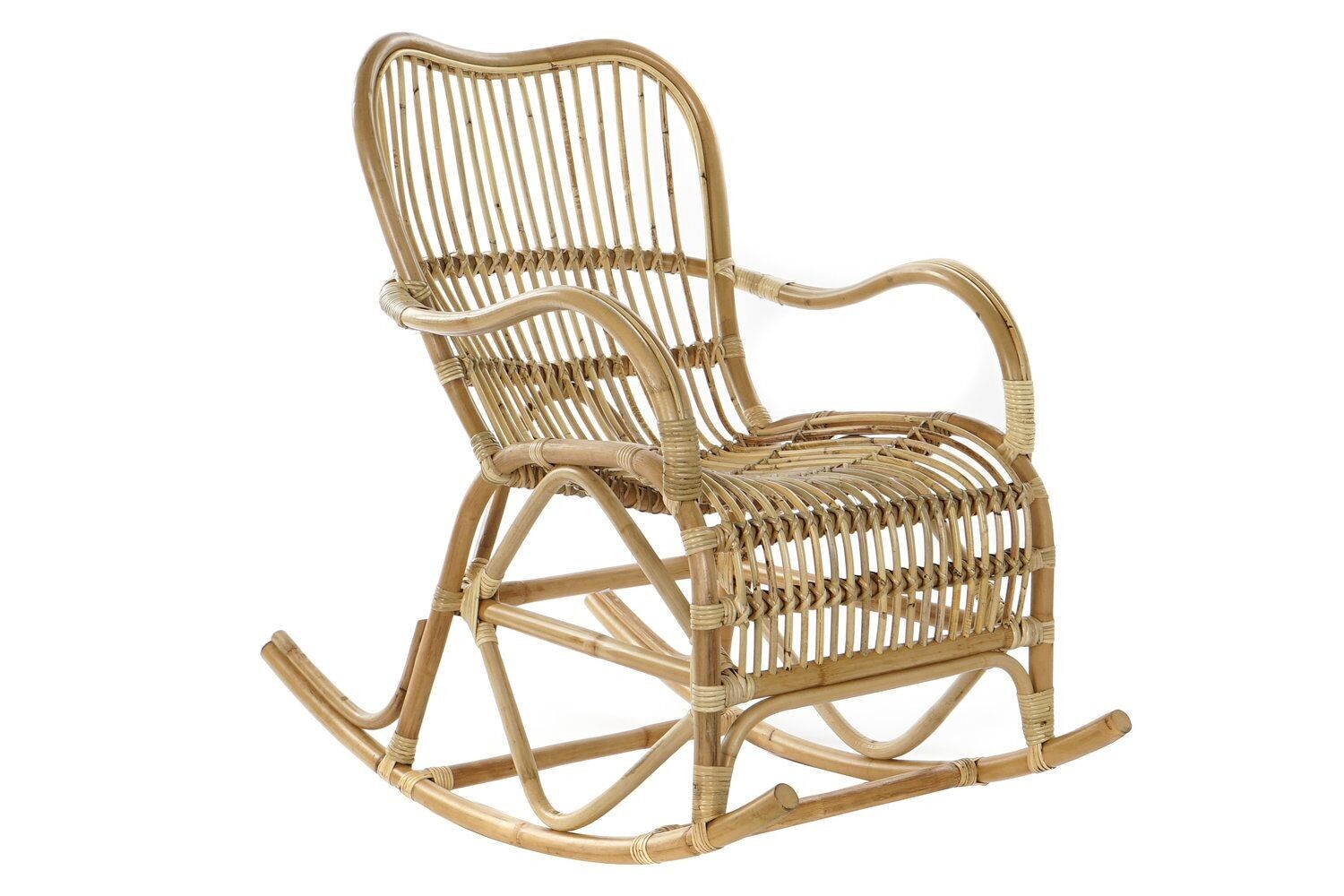 SEDIA A DONDOLO IN FIBRA DI RATTAN 62X94X93 NATURALE NATURALE MB175007