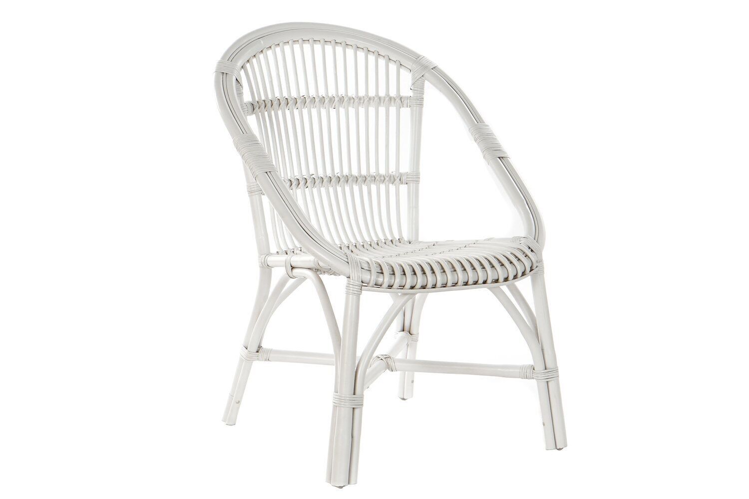 SEDIA RATAN 64X64X89 BIANCO MB175014