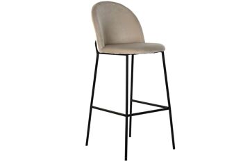 TABOURET METAL POLYESTER 42X54X102 VELOURS MB177876 1