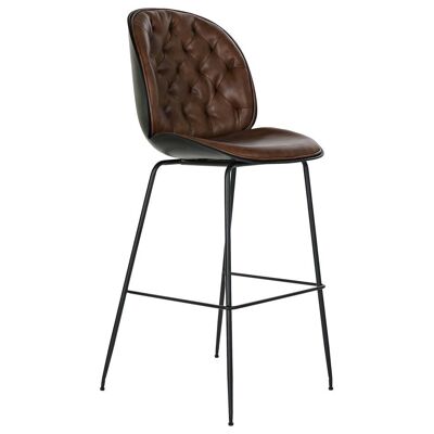 PU METAL STOOL 51X53X114 BROWN MB180245