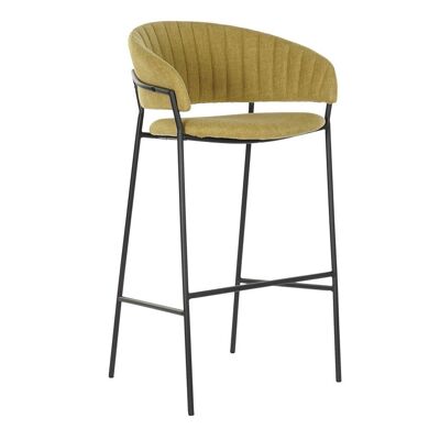 TABOURET METAL POLYESTER 58X47X110 MOUTARDE MB180366