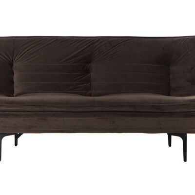 CANAPÉ LIT MÉTAL POLYESTER 180X88X83 MARRON MB180856