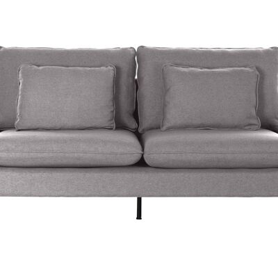 SOFA POLIESTER METAL 200X84X84 GRIS MB180896