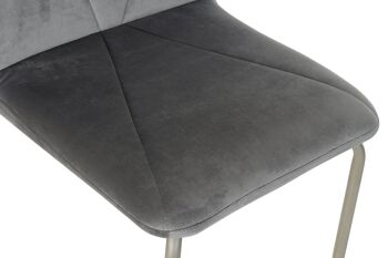 CHAISE METAL POLYESTER 44X46X90 VELOURS VELOURS MB182768 2