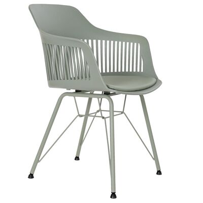 SILLA PP METAL 56X53X81 MATE VERDE MENTA MB185148