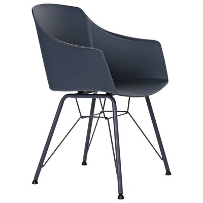 SILLA PP METAL 56X53X81 MATE AZUL MARINO MB185147