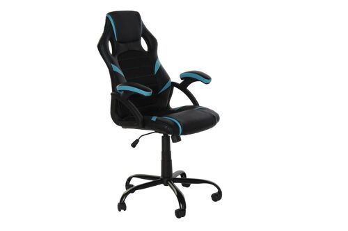 SILLA PU METAL 66X63X120 GAMER RUEDAS NEGRO MB186114