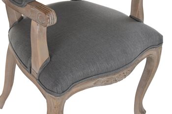 CHAISE POLYESTER HÉVÉA 57X57X94 GRIS FONCÉ MB187988 2