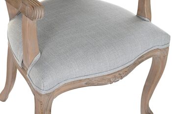 CHAISE POLYESTER HÉVÉA 57X57X94 GRIS CLAIR MB187989 2