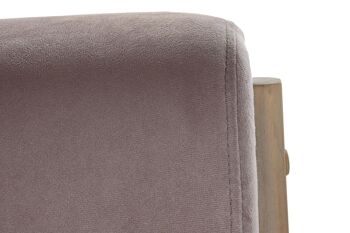 CANAPÉ POLYESTER HÉVÉA 122X85X74 2 PLACES ROSE MB188020 4