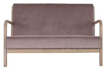 CANAPÉ POLYESTER HÉVÉA 122X85X74 2 PLACES ROSE MB188020 7