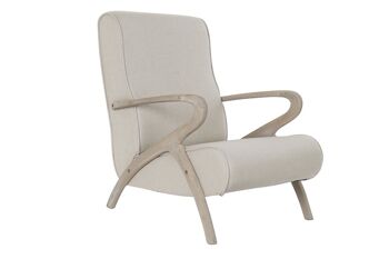 FAUTEUIL SAPIN POLYESTER 67X80X85 BEIGE MB188991 1