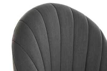 FAUTEUIL SAPIN POLYESTER 68X69X89 GRIS FONCÉ MB188995 3