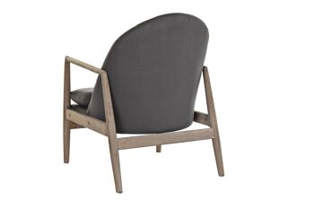 FAUTEUIL SAPIN POLYESTER 68X69X89 GRIS FONCÉ MB188995 7