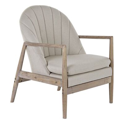 FAUTEUIL SAPIN POLYESTER 69X68X89 BEIGE MB188997