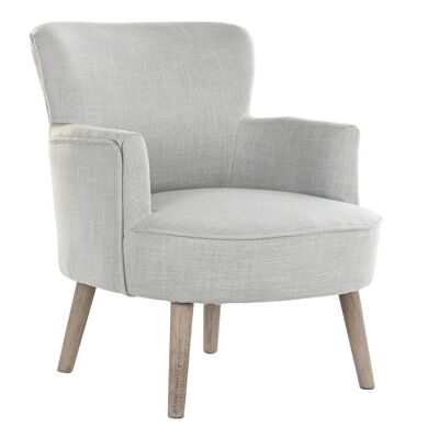 POLYESTER FIR ARMCHAIR 65X62X77 LIGHT GRAY MB188999