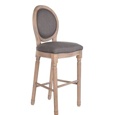 TABOURET SAPIN LIN 48X54X118 GRIS FONCÉ MB189004