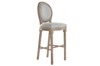 TABOURET SAPIN LIN 48X42X121 GRIS CLAIR MB189005 1