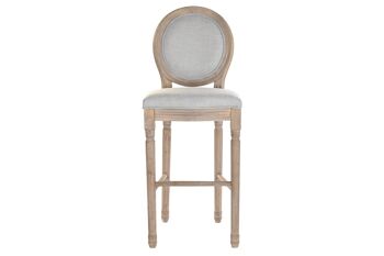 TABOURET SAPIN LIN 48X42X121 GRIS CLAIR MB189005 5