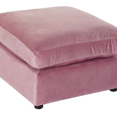 POLYESTER FOOTREST 55X55X30 PINK MB190858
