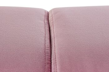 CANAPÉ MÉTAL POLYESTER 154X76X76 ROSE MB190862 5