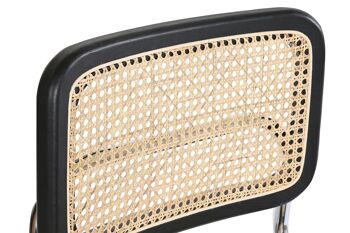 CHAISE ROTIN ORME 46X46X77 GRILLE NOIRE MB193683 3