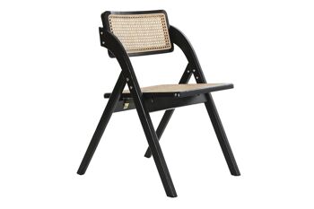 CHAISE ROTIN ORME 53X60X79 GRILLE NOIRE MB193686 1