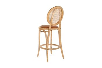 TABOURET ROTIN ORME 43X43X108 TAPISSÉ MB193703 7