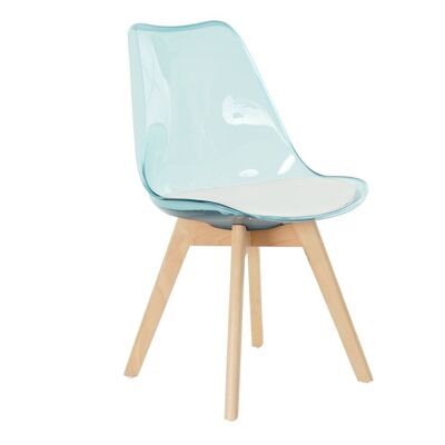 CHAISE PVC BOULEAU 54X47X81 BLEU MB194134