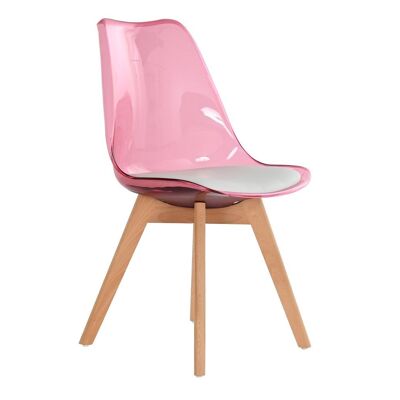 CHAIR PVC BIRCH 54X47X81 PINK MB194135