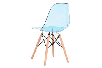 CHAISE PVC BOULEAU 45X42X81,5 BLEU MB194136 6