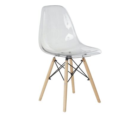SEDIA PVC BETULLA 50X46X83,5 TRASPARENTE MB194137