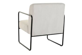 FAUTEUIL POLYESTER FER 64X74X79 BLANC MB198901 6