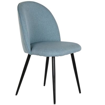 CHAISE METAL POLYESTER 50X52X84 BLEU MB199954