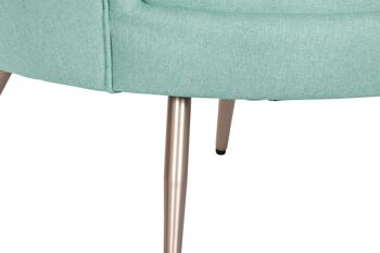 FAUTEUIL METAL POLYESTER 80X75X86 VERT JADE MB200579 4