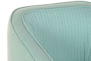 FAUTEUIL METAL POLYESTER 70X68X73 VERT JADE MB200585 3