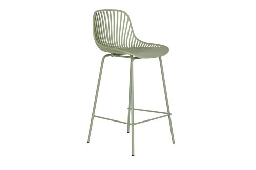 TABURETE PP METAL 46X46X93 VERDE MENTA MB202788