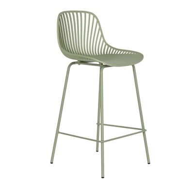 TABURETE PP METAL 46X46X93 VERDE MENTA MB202788