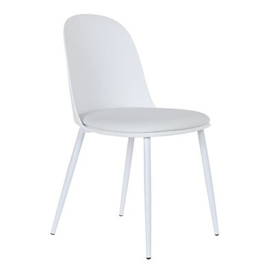 CHAISE PP PU 45X48X83 BLANC MB202790