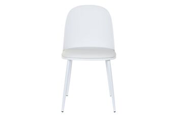 CHAISE PP PU 45X48X83 BLANC MB202790 5