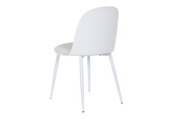 CHAISE PP PU 45X48X83 BLANC MB202790 6