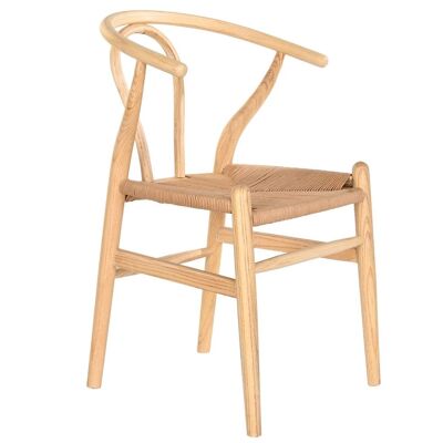 SEDIA IN FIBRA DI OLMO 56X48X80 NATURALE NATURALE MB202806