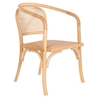 ELM RATTAN CHAIR 53X54X80 NATURAL MB202808