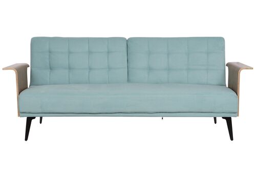 SOFA CAMA EUCALIPTO METAL 203X87X81 VERDE MENTA MB202965