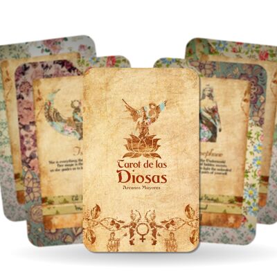 Baraja de Tarot - Cartas del Poder de la Diosa - Arcanos Mayores - Oráculo Sagrado Femenino (Español)