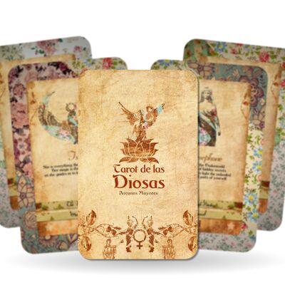 Tarot Deck - Goddess Power Cards - Major Arcana - Sacred Feminine Oracle (Spanish)
