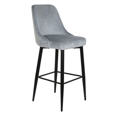 TABOURET MÉTAL POLYESTER 51X56X110 GRIS MB202991